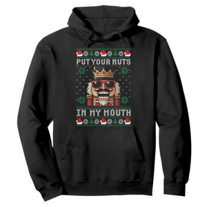 Inappropriate Christmas Hoodie Funny Put Your Nuts in My Mouth Dirty Holiday TS10 Black Print Your Wear