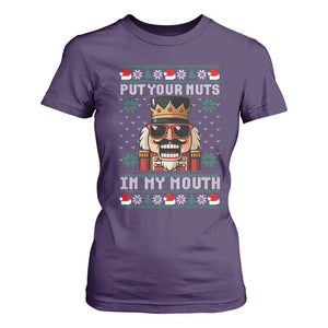 Inappropriate Christmas T Shirt For Women Funny Put Your Nuts in My Mouth Dirty Holiday TS10 Purple Print Your Wear
