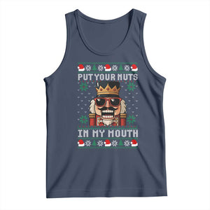 Inappropriate Christmas Tank Top Funny Put Your Nuts in My Mouth Dirty Holiday TS10 Navy Print Your Wear