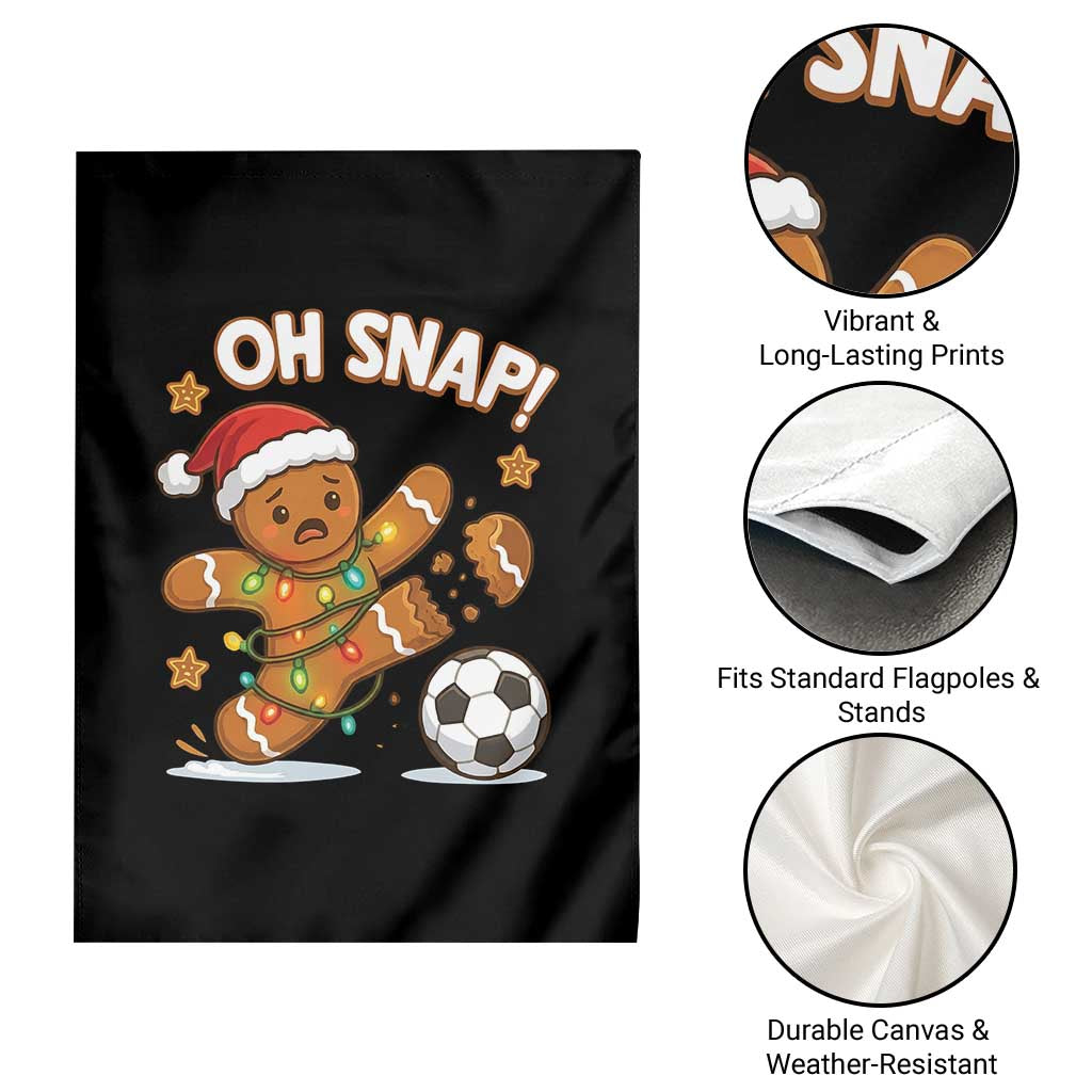 Oh Snap Gingerbreadman Christmas Soccer Garden Flag TS10 Print Your Wear