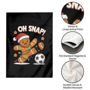 Oh Snap Gingerbreadman Christmas Soccer Garden Flag TS10 Print Your Wear