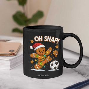Oh Snap Gingerbreadman Christmas Soccer Coffee Mug TS10 Print Your Wear