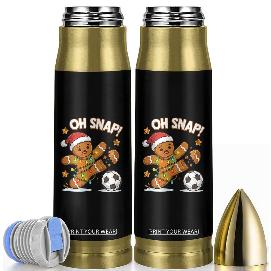 Oh Snap Gingerbreadman Christmas Soccer Bullet Tumbler TS10 Black Print Your Wear