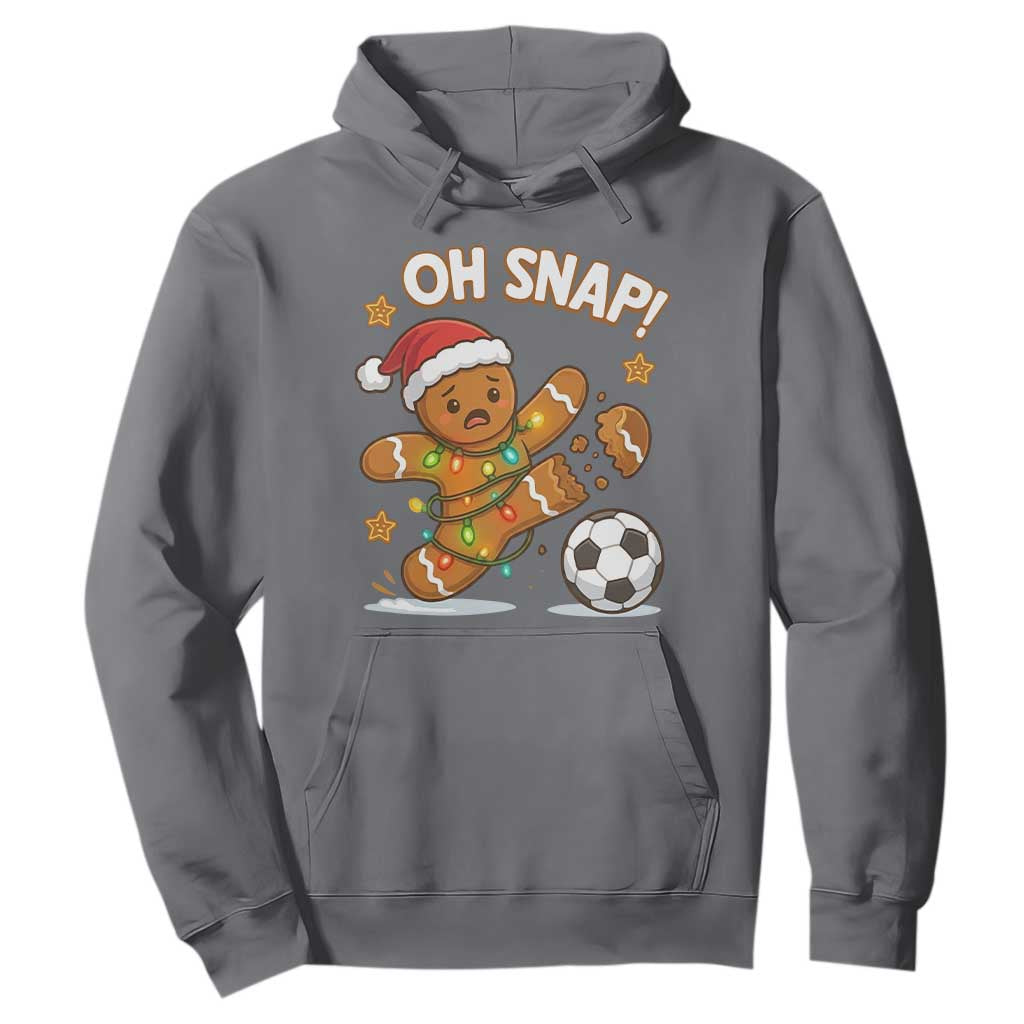 Oh Snap Gingerbreadman Christmas Soccer Hoodie TS10 Charcoal Print Your Wear