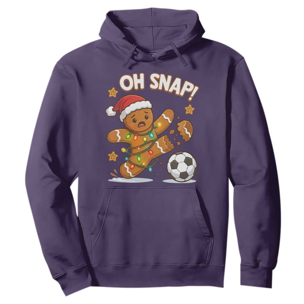 Oh Snap Gingerbreadman Christmas Soccer Hoodie TS10 Purple Print Your Wear