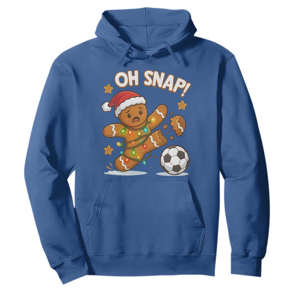 Oh Snap Gingerbreadman Christmas Soccer Hoodie TS10 Royal Blue Print Your Wear