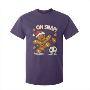 Oh Snap Gingerbreadman Christmas Soccer T Shirt For Kid TS10 Purple Print Your Wear