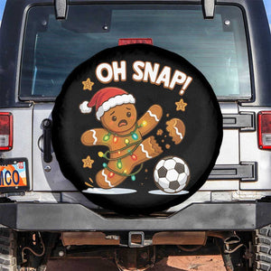 Oh Snap Gingerbreadman Christmas Soccer Spare Tire Cover TS10 No hole Black Print Your Wear