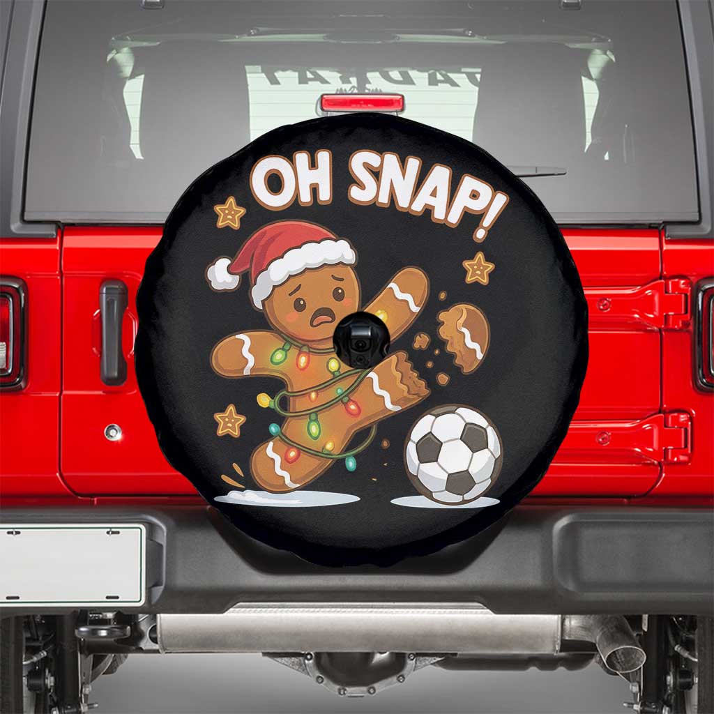 Oh Snap Gingerbreadman Christmas Soccer Spare Tire Cover TS10 Black Print Your Wear