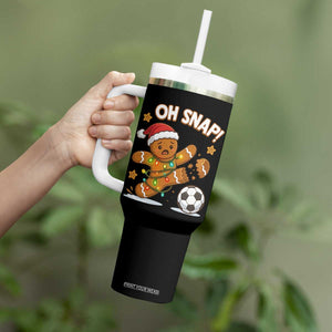 Oh Snap Gingerbreadman Christmas Soccer Tumbler With Handle TS10 Print Your Wear