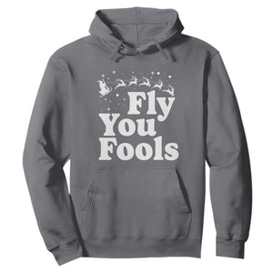Funny Christmas Hoodie Fly You Fools Fantasy Movie Santa Sleigh Reindeer TS10 Charcoal Print Your Wear