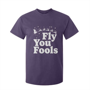 Funny Christmas T Shirt For Kid Fly You Fools Fantasy Movie Santa Sleigh Reindeer TS10 Purple Print Your Wear