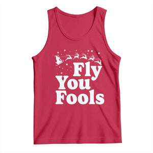 Funny Christmas Tank Top Fly You Fools Fantasy Movie Santa Sleigh Reindeer - Print Your Wear