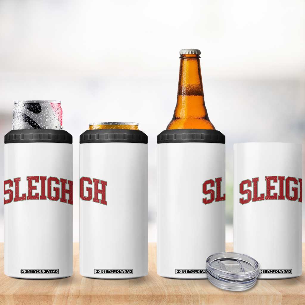 Sleigh Christmas 4 in 1 Can Cooler Tumbler Funny Women Retro Merry Xmas Family Holiday TS10 Print Your Wear