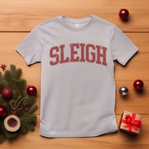 Sleigh Christmas T Shirt Funny Women Retro Merry Xmas Family Holiday TS10 Ice Gray Print Your Wear