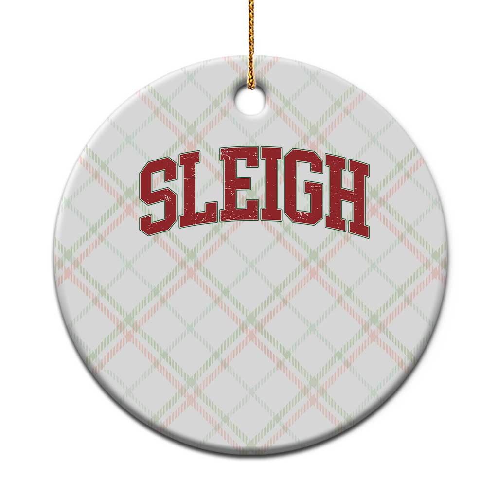 Sleigh Christmas Ceramic Ornament Funny Women Retro Merry Xmas Family Holiday - Print Your Wear