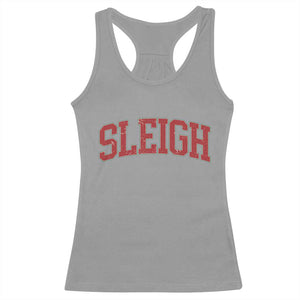 Sleigh Christmas Racerback Tank Top Funny Women Retro Merry Xmas Family Holiday TS10 Sport Gray Print Your Wear