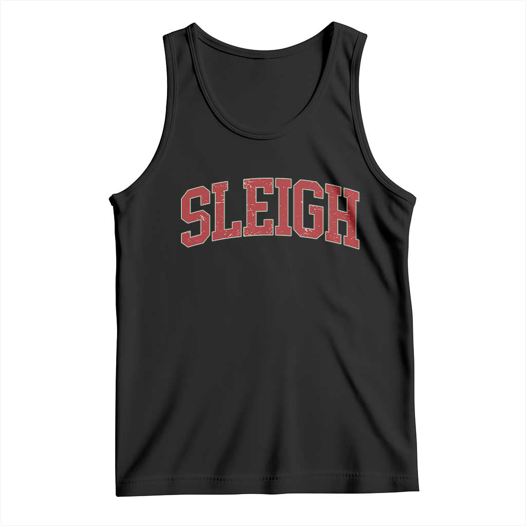 Sleigh Christmas Tank Top Funny Women Retro Merry Xmas Family Holiday TS10 Black Print Your Wear