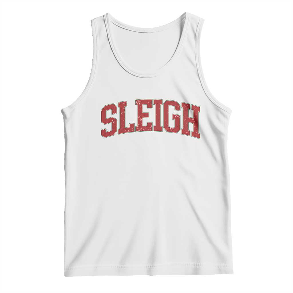 Sleigh Christmas Tank Top Funny Women Retro Merry Xmas Family Holiday TS10 White Print Your Wear