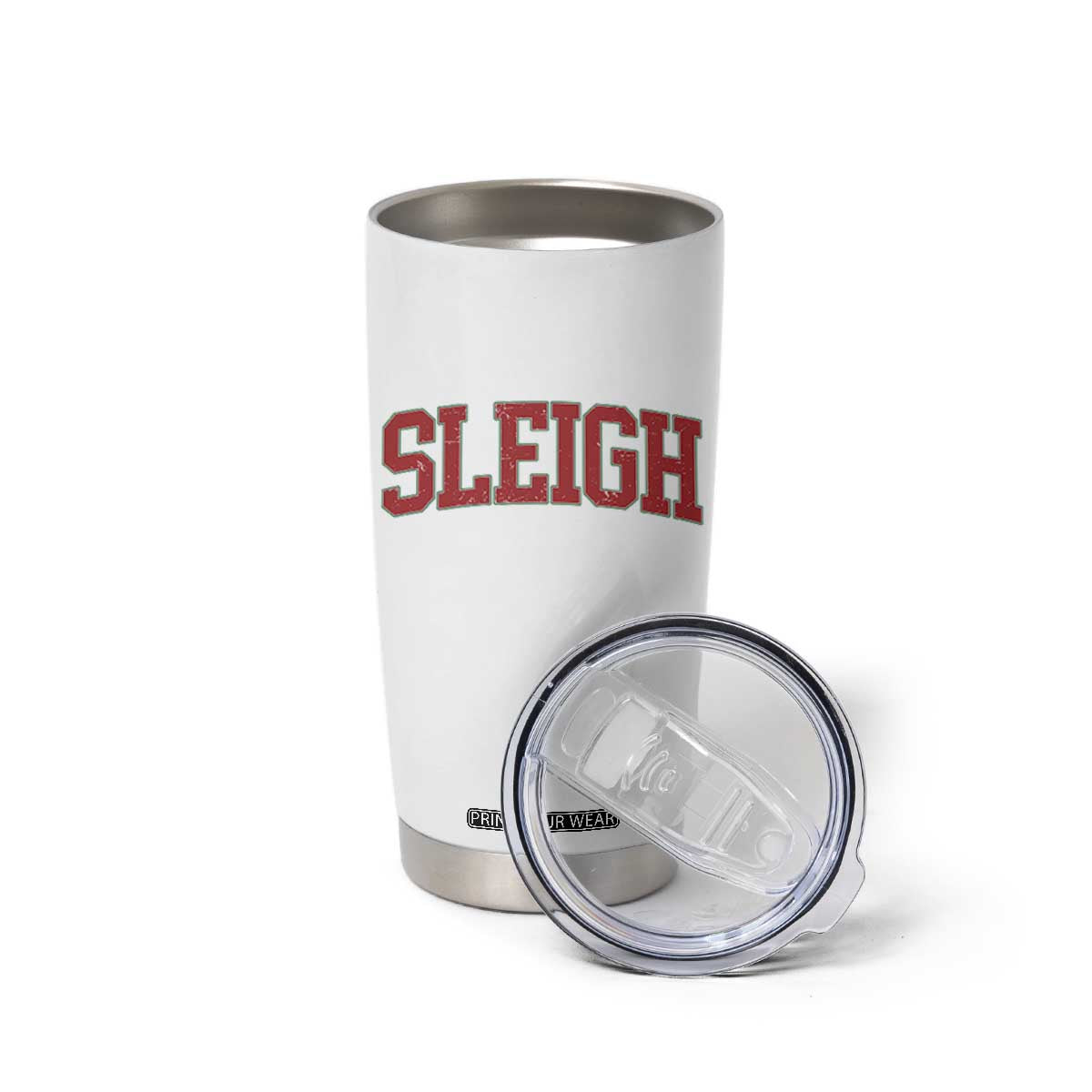 Sleigh Christmas Tumbler Cup Funny Women Retro Merry Xmas Family Holiday TS10 Print Your Wear