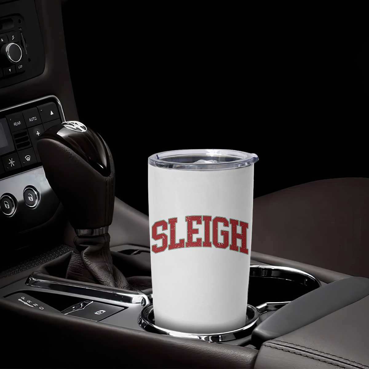 Sleigh Christmas Tumbler Cup Funny Women Retro Merry Xmas Family Holiday TS10 Print Your Wear
