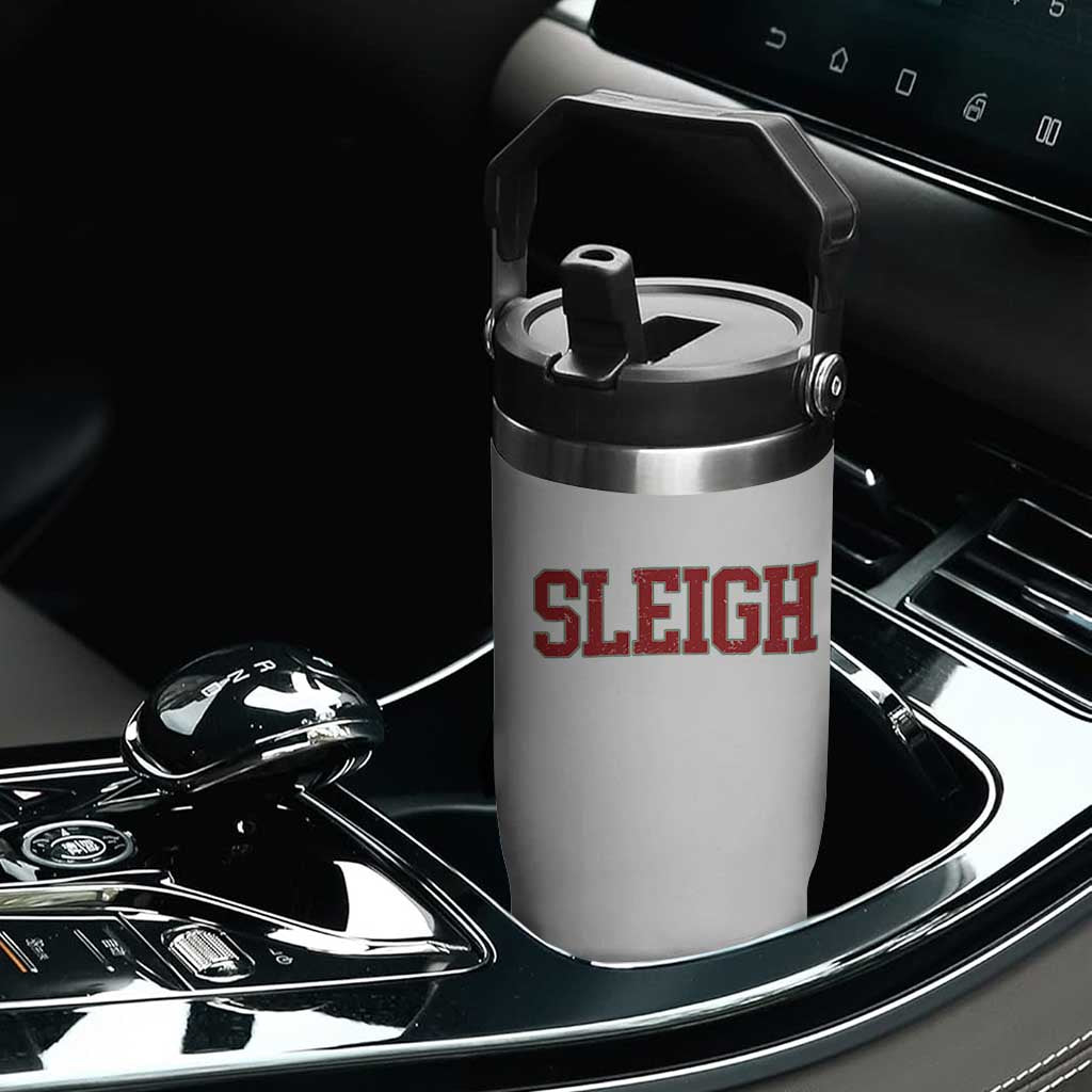 Sleigh Christmas Flip Straw Tumbler Funny Women Retro Merry Xmas Family Holiday TS10 Print Your Wear