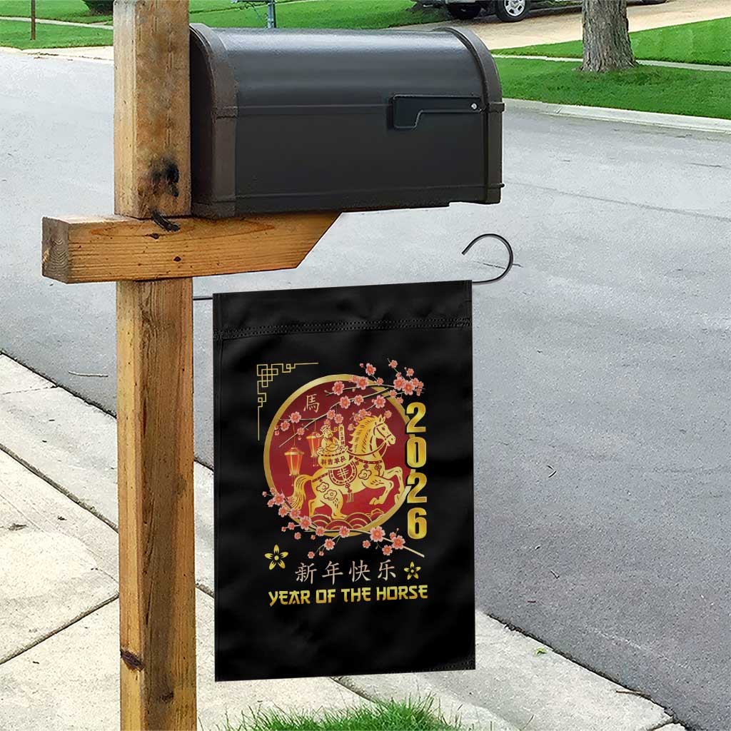 2026 Year of the Horse Lunar New Year Garden Flag TS10 Print Your Wear