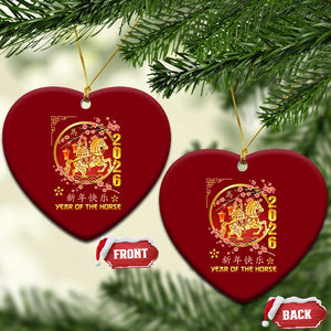 2026 Year of the Horse Lunar New Year Ceramic Ornament TS10 Print Your Wear
