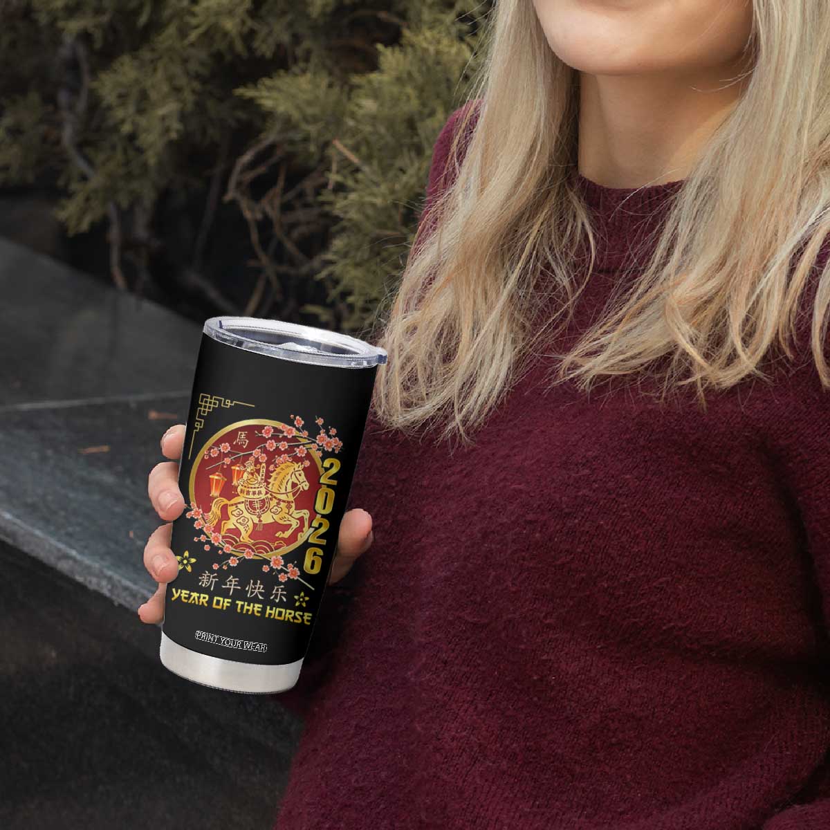 2026 Year of the Horse Lunar New Year Tumbler Cup TS10 Print Your Wear
