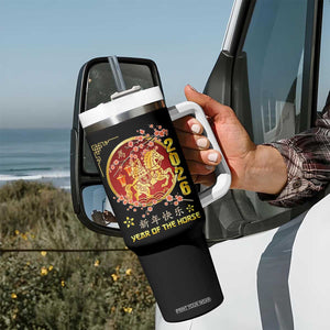 2026 Year of the Horse Lunar New Year Tumbler With Handle TS10 Print Your Wear