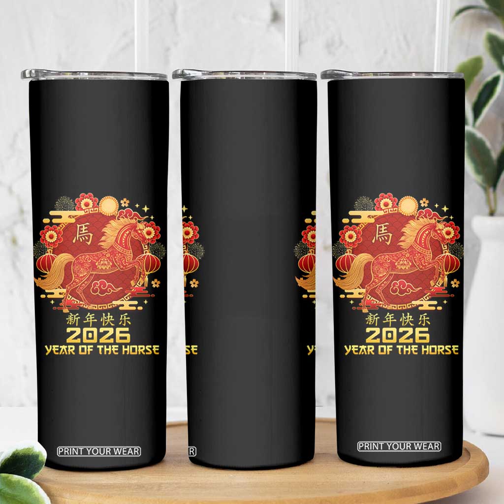 Chinese New Year 2026 Skinny Tumbler Year of The Horse TS10 Print Your Wear