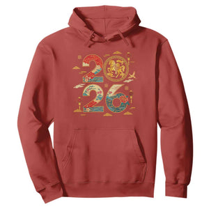 Hello 2026 Lunar New Year Hoodie Year of the Horse Chinese Zodiac TS10 Red Print Your Wear