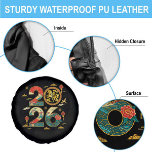 Hello 2026 Lunar New Year Spare Tire Cover Year of the Horse Chinese Zodiac TS10 Print Your Wear