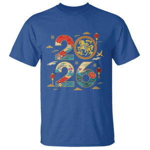 Hello 2026 Lunar New Year T Shirt Year of the Horse Chinese Zodiac TS10 Royal Blue Print Your Wear