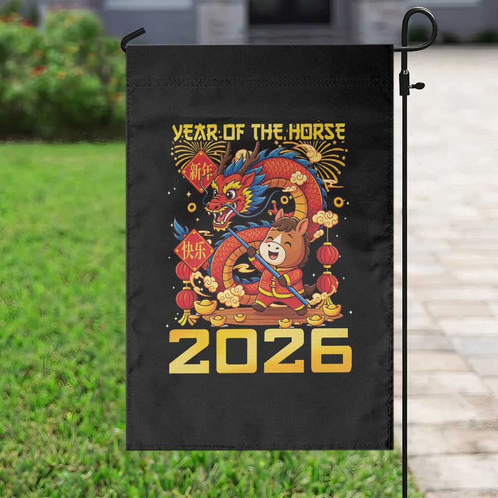 Chinese New Year 2026 Garden Flag LYE Year of The Horse TS10 Print Your Wear