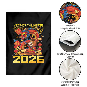 Chinese New Year 2026 Garden Flag LYE Year of The Horse TS10 Print Your Wear