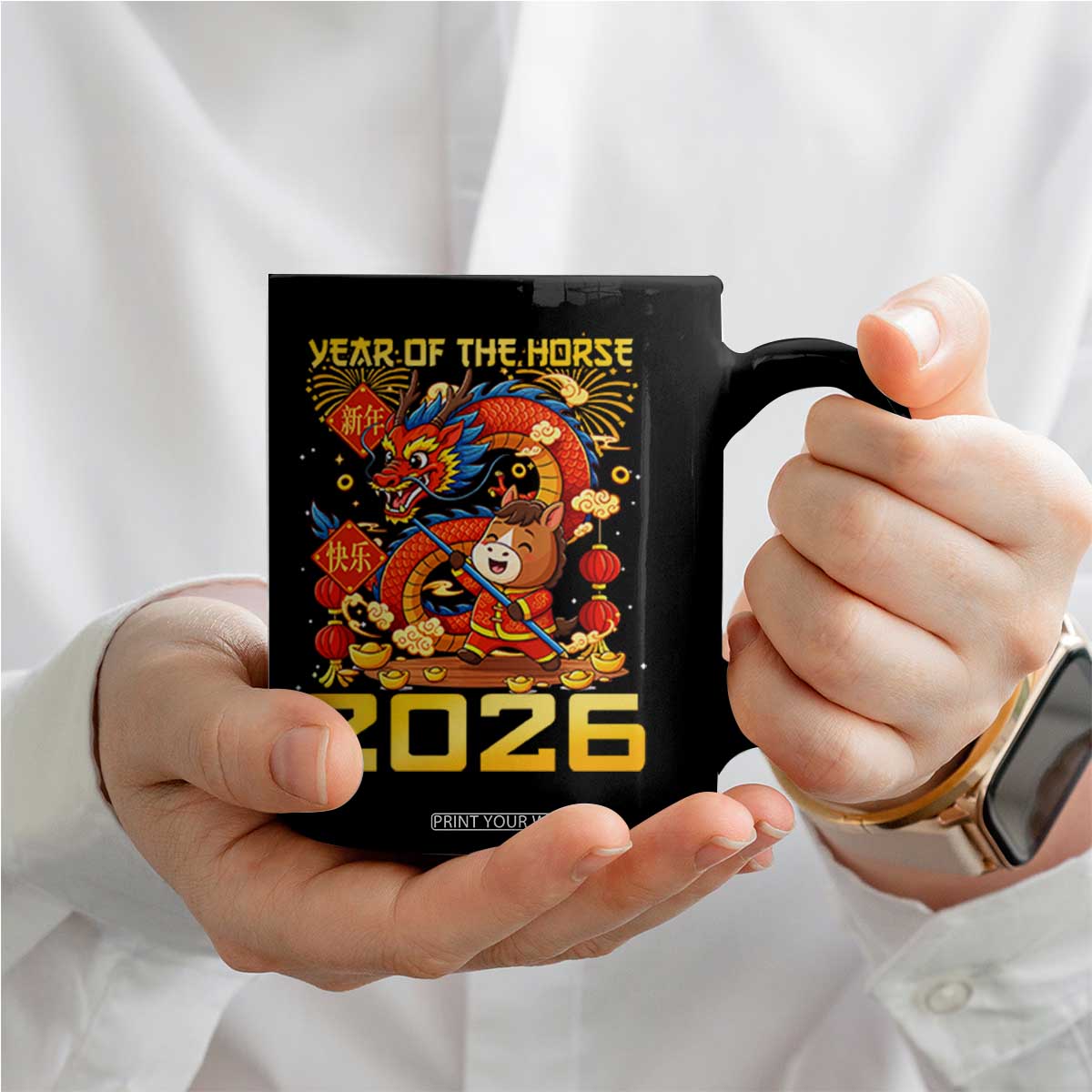 Chinese New Year 2026 Coffee Mug LYE Year of The Horse TS10 Print Your Wear