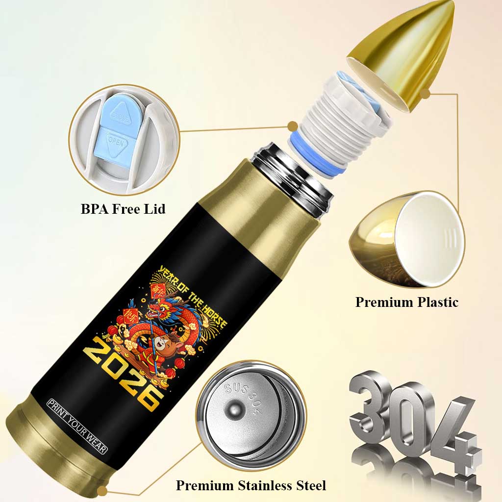 Chinese New Year 2026 Bullet Tumbler LYE Year of The Horse TS10 Print Your Wear