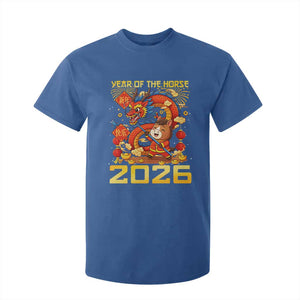 Chinese New Year 2026 T Shirt For Kid LYE Year of The Horse TS10 Royal Blue Print Your Wear
