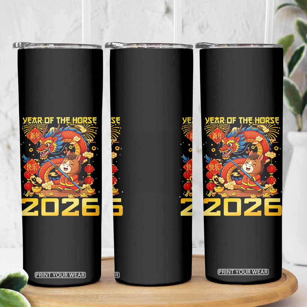 Chinese New Year 2026 Skinny Tumbler LYE Year of The Horse TS10 Print Your Wear