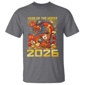 Chinese New Year 2026 T Shirt LYE Year of The Horse TS10 Charcoal Print Your Wear