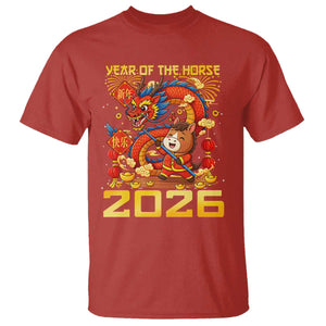 Chinese New Year 2026 T Shirt LYE Year of The Horse TS10 Red Print Your Wear