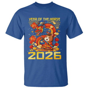 Chinese New Year 2026 T Shirt LYE Year of The Horse TS10 Royal Blue Print Your Wear