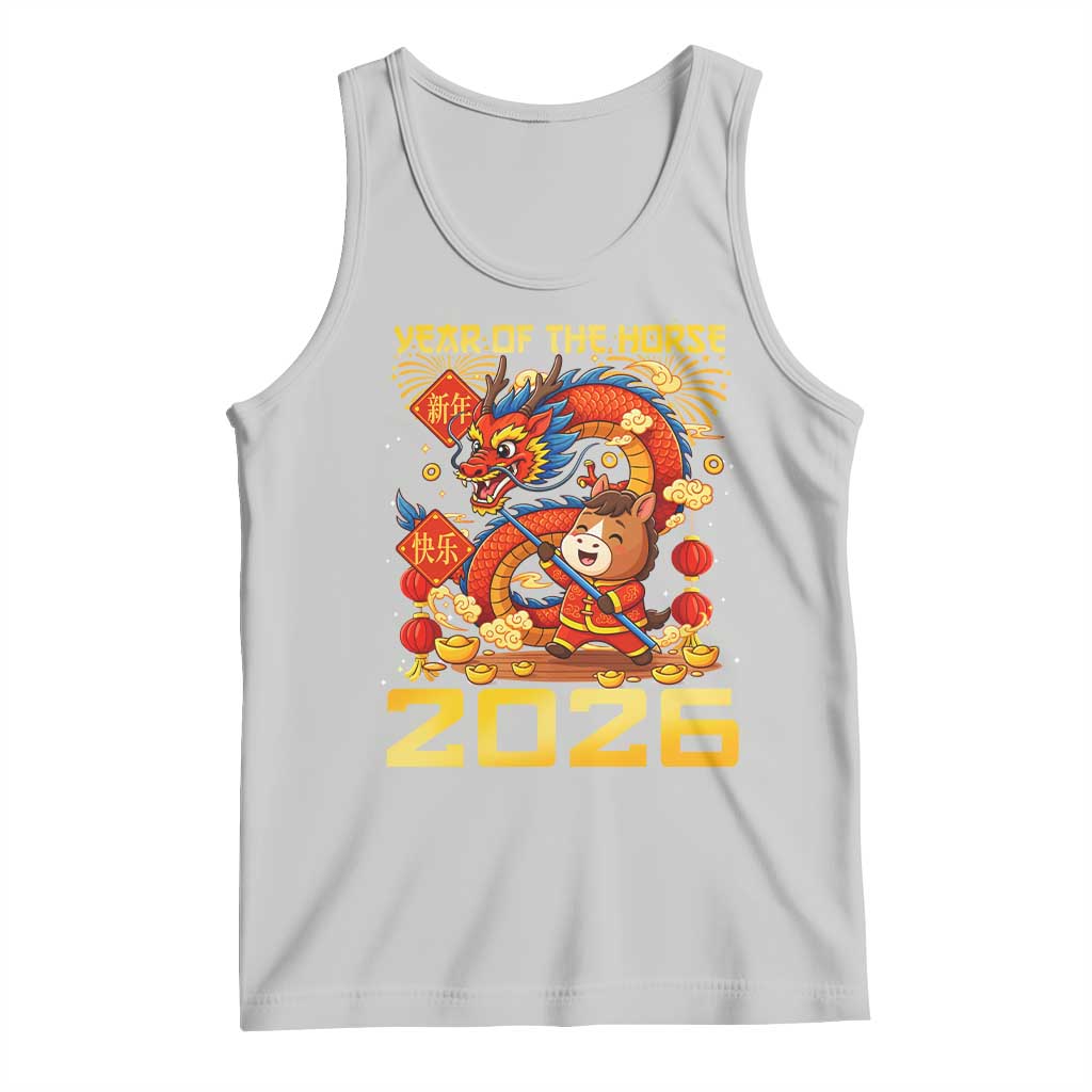 Chinese New Year 2026 Tank Top LYE Year of The Horse TS10 Ash Print Your Wear