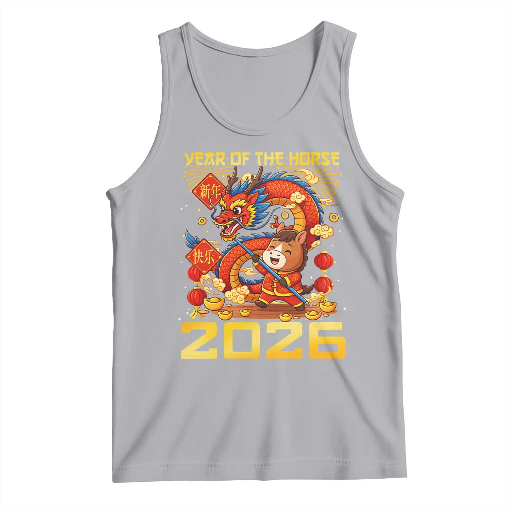 Chinese New Year 2026 Tank Top LYE Year of The Horse TS10 Athletic Heather Print Your Wear
