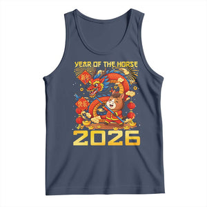 Chinese New Year 2026 Tank Top LYE Year of The Horse TS10 Navy Print Your Wear