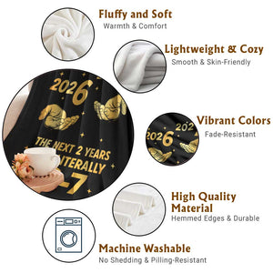 Funny 67 New Years Eve Throw Blanket Six Seven Boys Kids NYE Party 6 7 Meme TS10 Print Your Wear