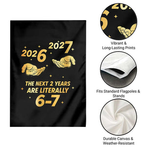 Funny 67 New Years Eve Garden Flag Six Seven Boys Kids NYE Party 6 7 Meme TS10 Print Your Wear