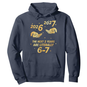 Funny 67 New Years Eve Hoodie Six Seven Boys Kids NYE Party 6 7 Meme TS10 Navy Print Your Wear