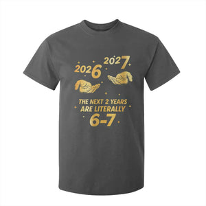 Funny 67 New Years Eve T Shirt For Kid Six Seven Boys Kids NYE Party 6 7 Meme TS10 Dark Heather Print Your Wear